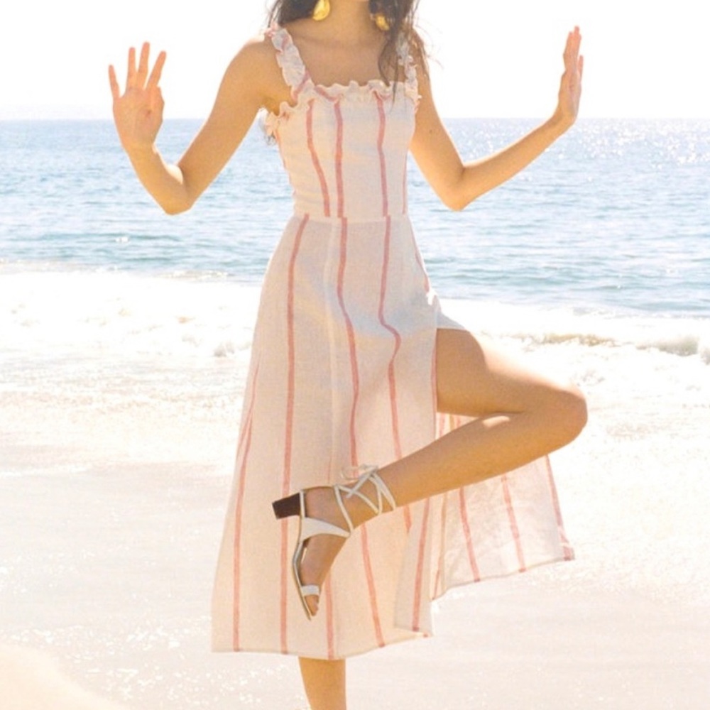 NEVER WORN Reformation Linen Dress Size 8